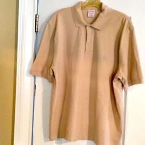 Tan shirt pull over shirt